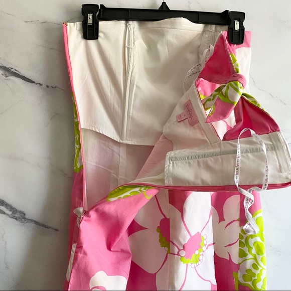 Lilly Pulitzer Franco Strapless Dress She’s A Piston Floral 80942 - Picture 7 of 8